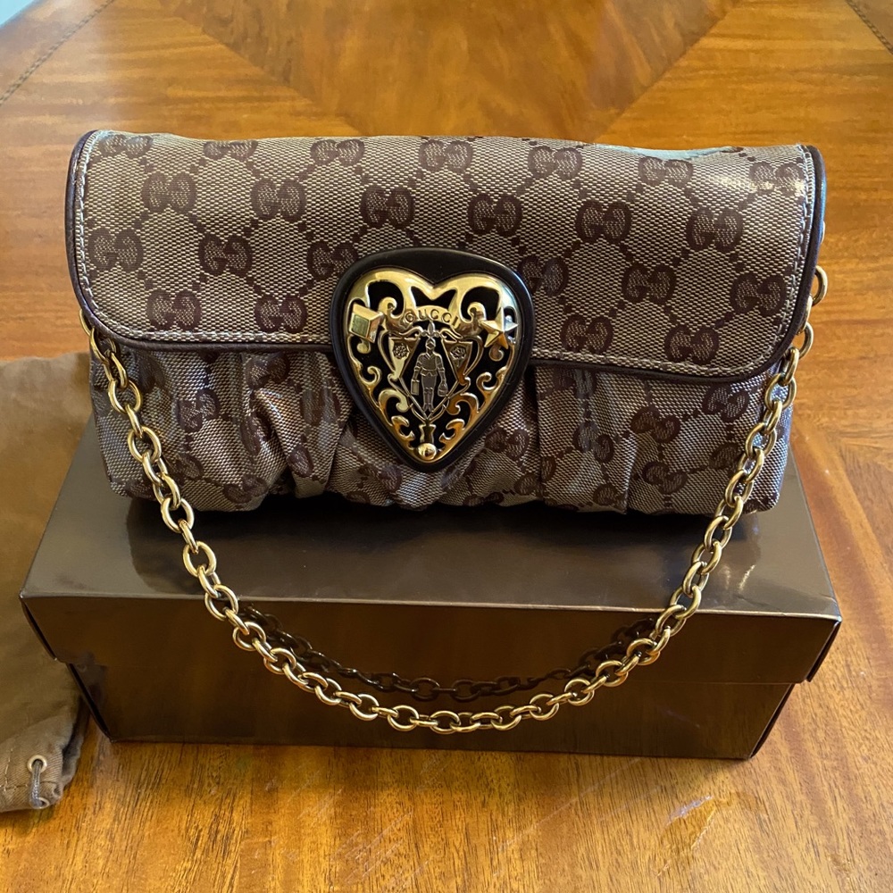 💯 Authentic Vintage Gucci Evening Bag - Brown